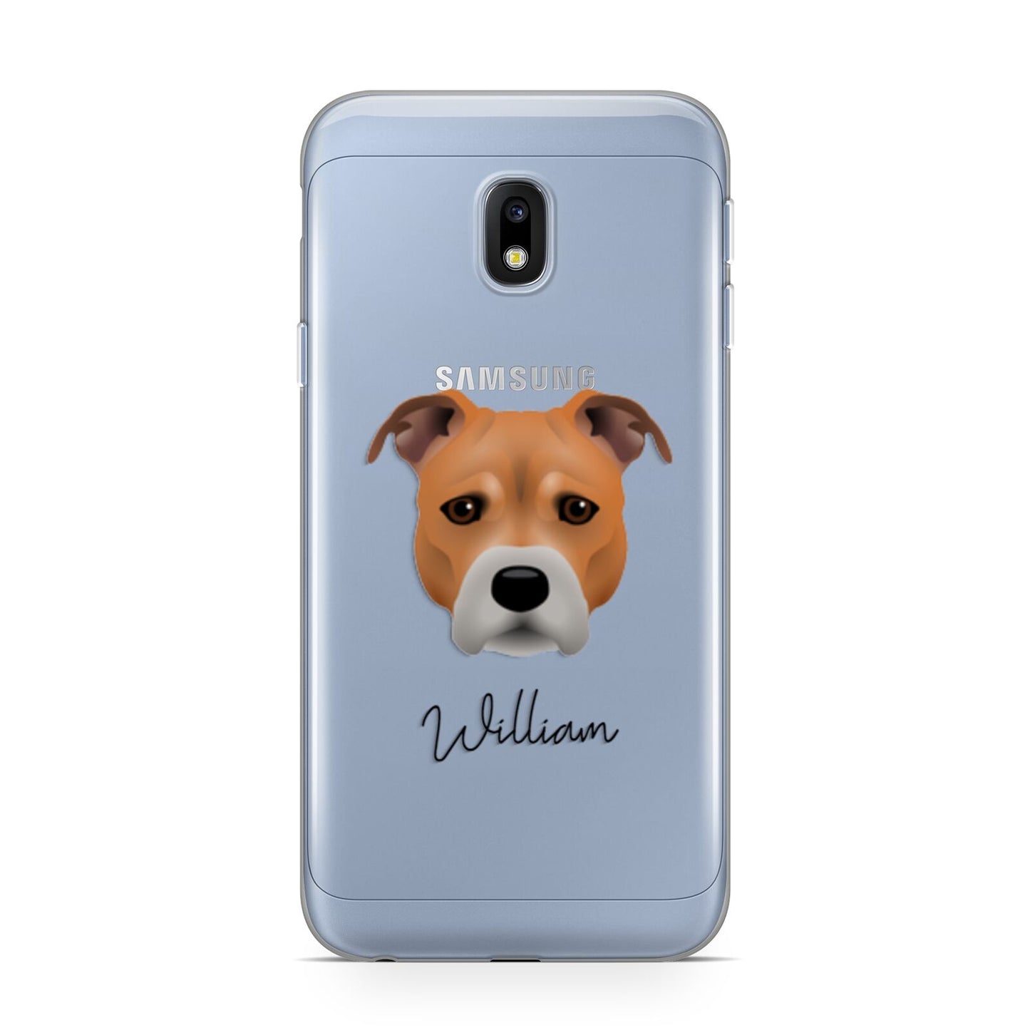 Staffordshire Bull Terrier Personalised Samsung Galaxy J3 2017 Case
