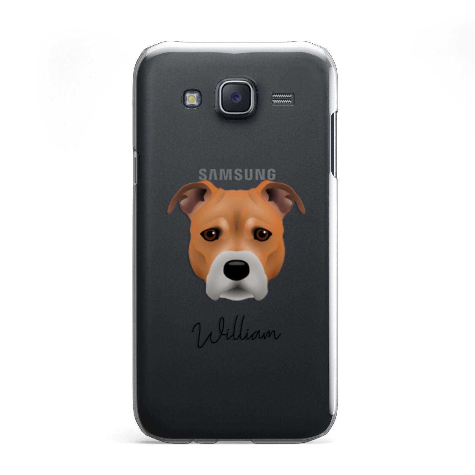 Staffordshire Bull Terrier Personalised Samsung Galaxy J5 Case