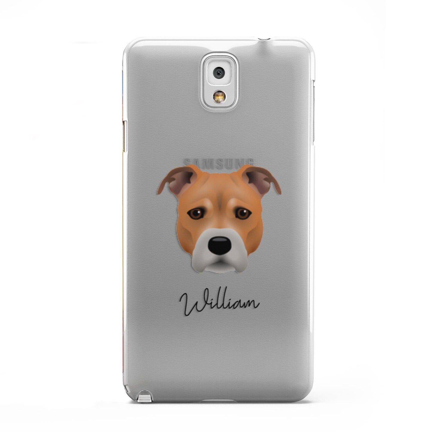 Staffordshire Bull Terrier Personalised Samsung Galaxy Note 3 Case