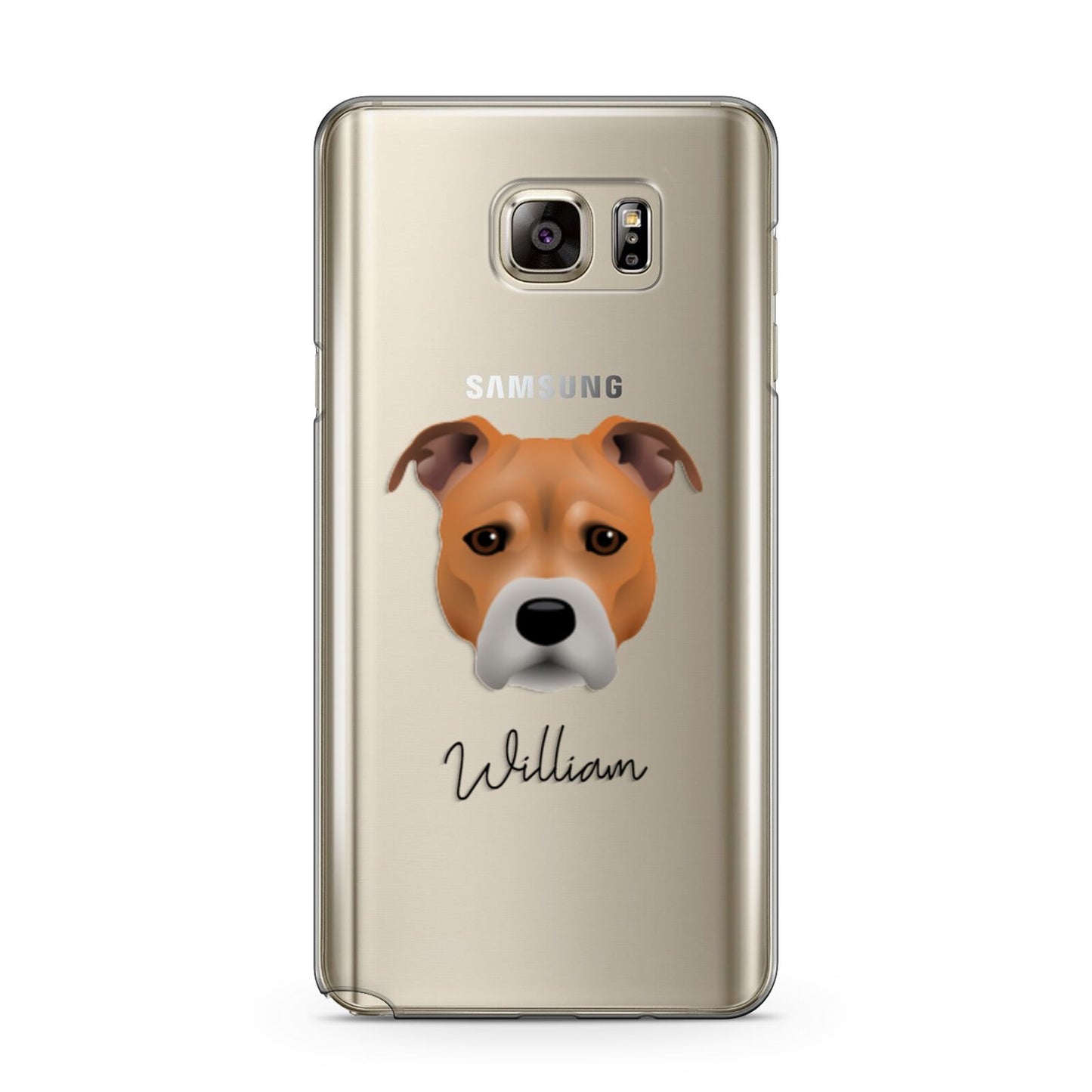 Staffordshire Bull Terrier Personalised Samsung Galaxy Note 5 Case