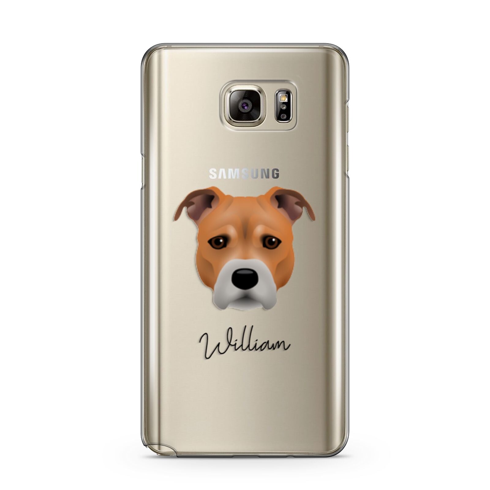 Staffordshire Bull Terrier Personalised Samsung Galaxy Note 5 Case
