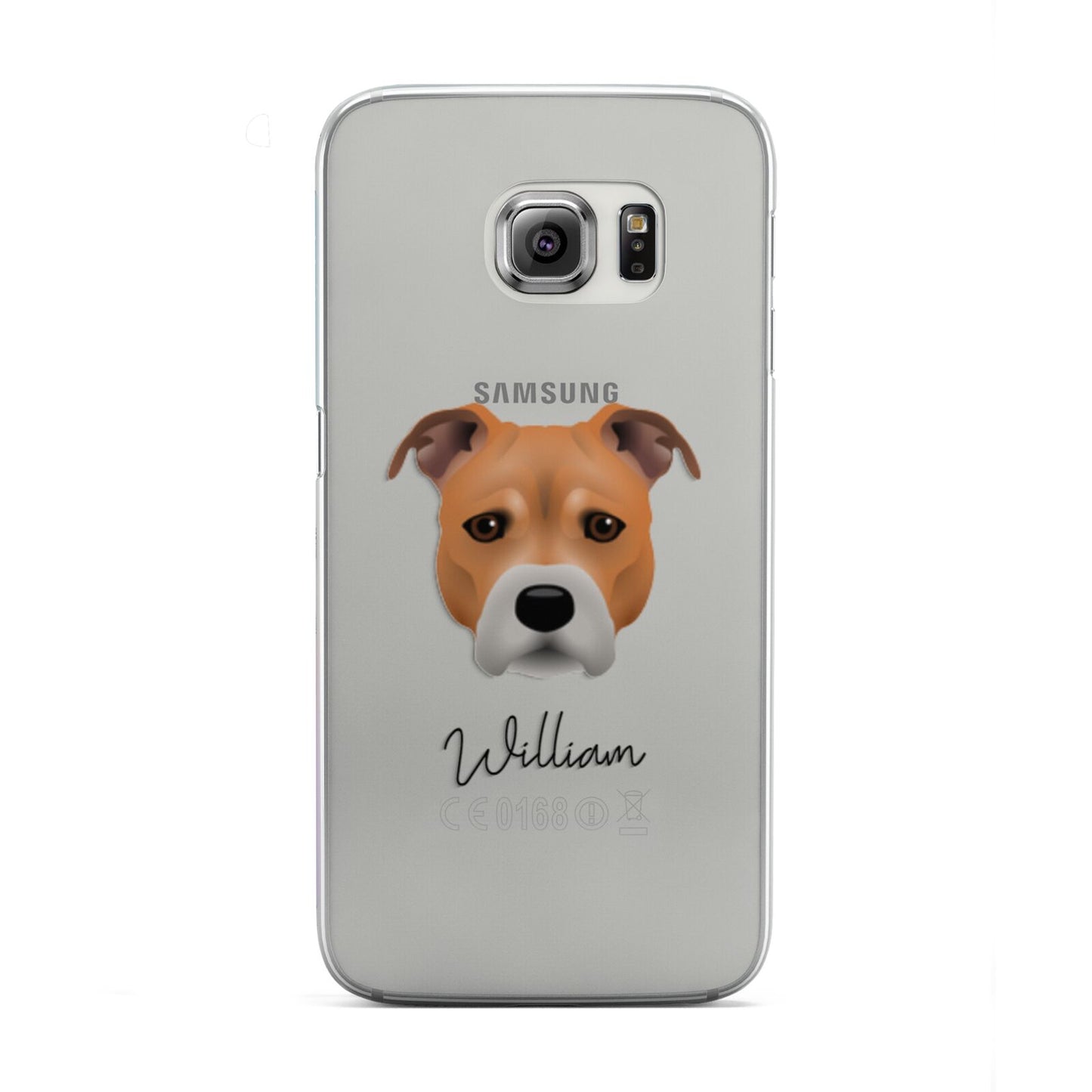Staffordshire Bull Terrier Personalised Samsung Galaxy S6 Edge Case