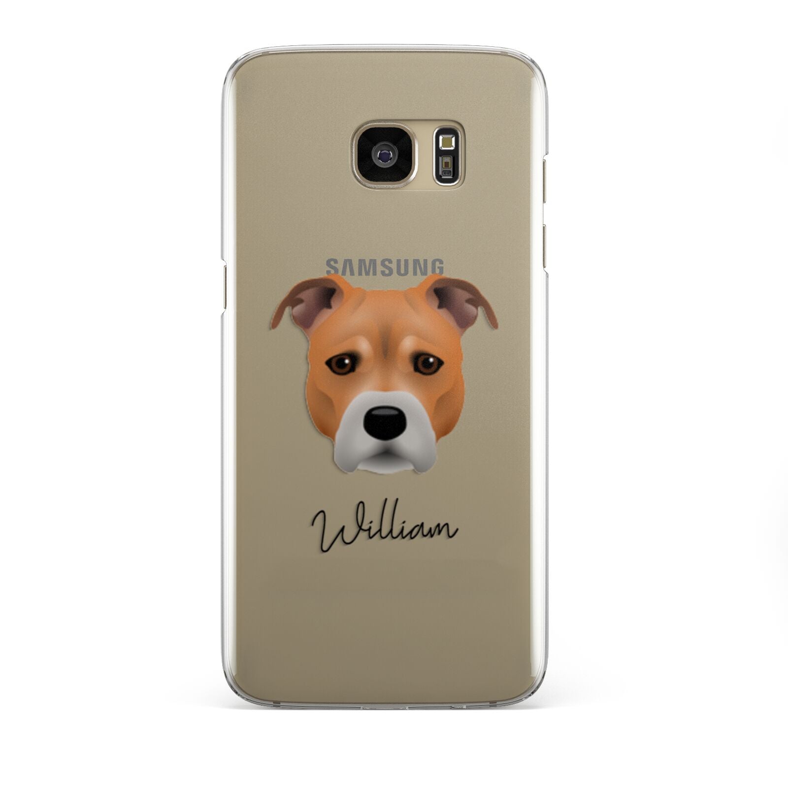 Staffordshire Bull Terrier Personalised Samsung Galaxy S7 Edge Case