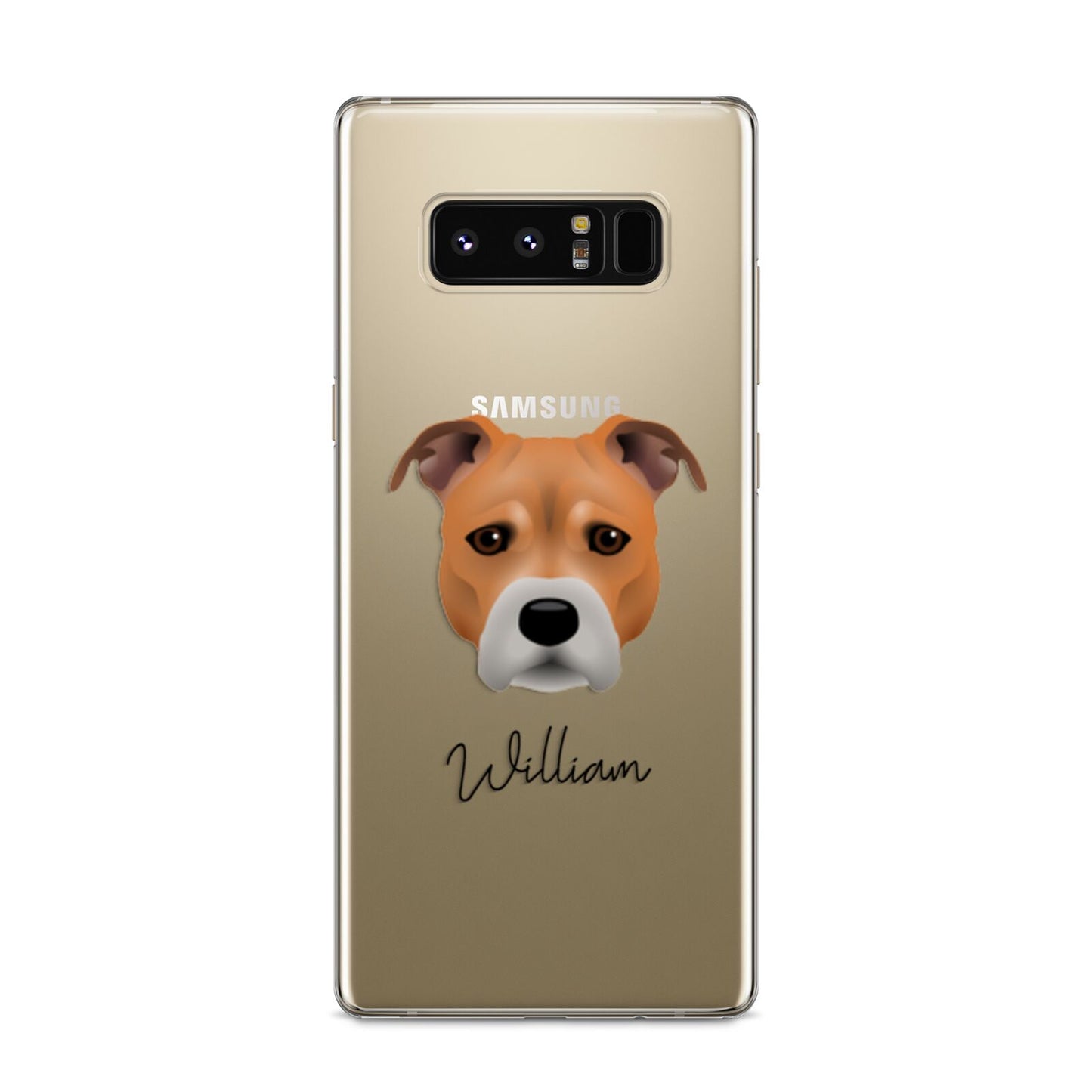 Staffordshire Bull Terrier Personalised Samsung Galaxy S8 Case