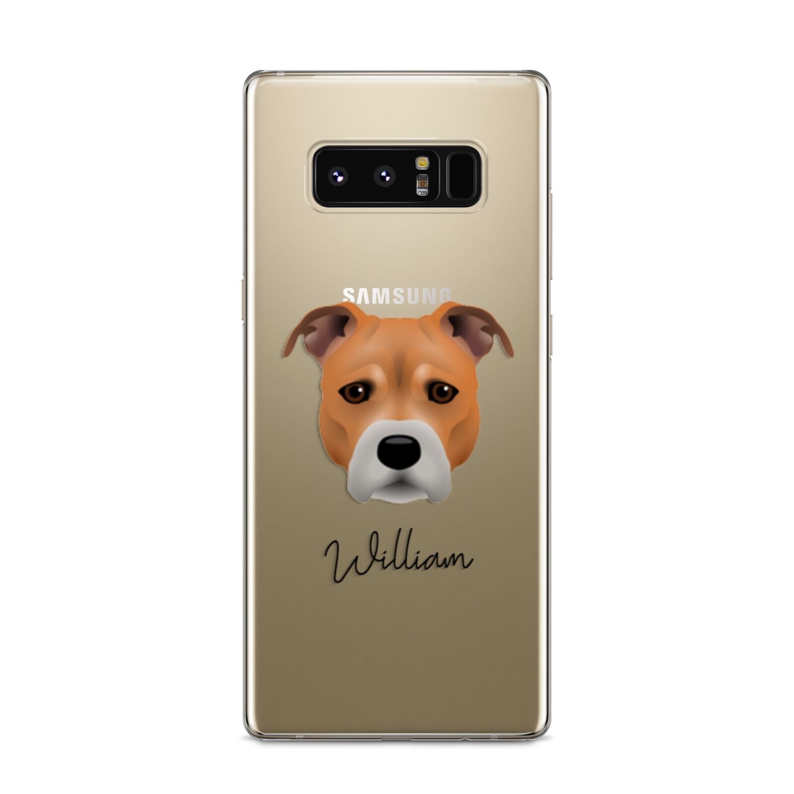 Staffordshire Bull Terrier Personalised Samsung Galaxy S8 Case