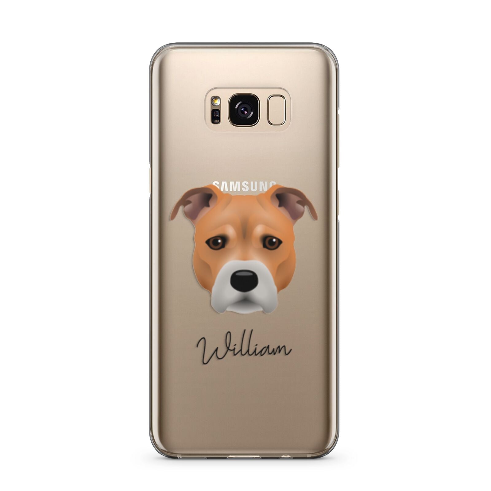 Staffordshire Bull Terrier Personalised Samsung Galaxy S8 Plus Case