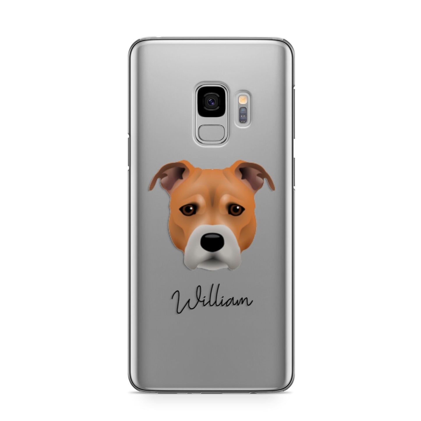 Staffordshire Bull Terrier Personalised Samsung Galaxy S9 Case