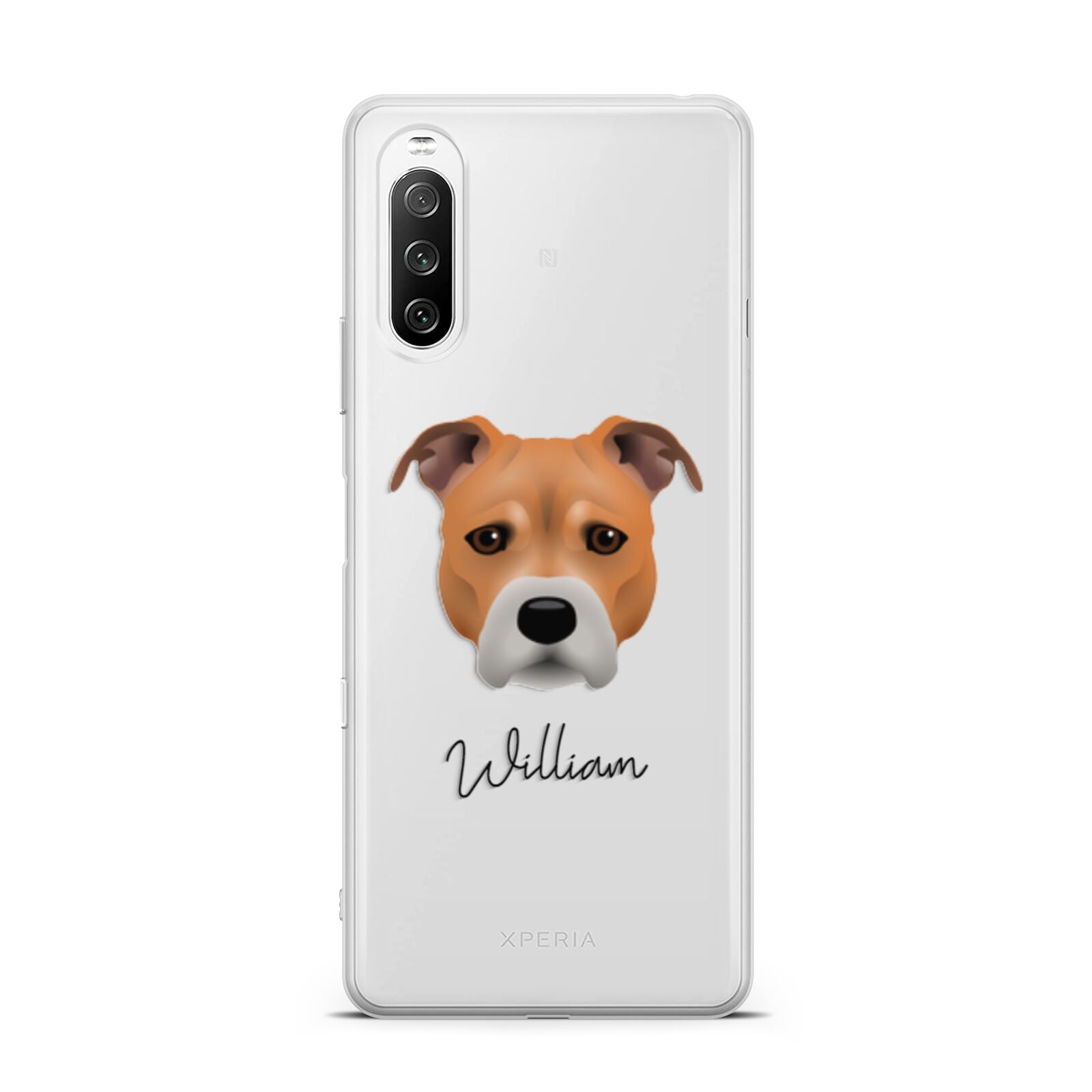 Staffordshire Bull Terrier Personalised Sony Xperia 10 III Case