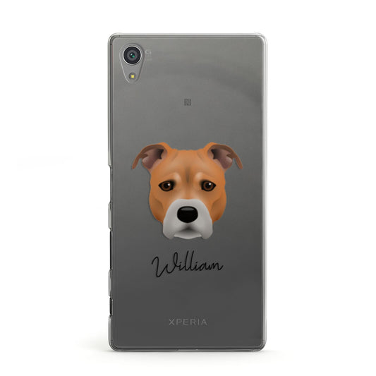 Staffordshire Bull Terrier Personalised Sony Xperia Case