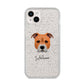 Staffordshire Bull Terrier Personalised iPhone 14 Plus Glitter Tough Case Starlight