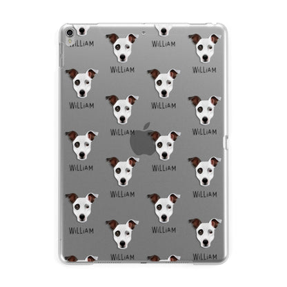 Staffy Jack Icon with Name Apple iPad Silver Case
