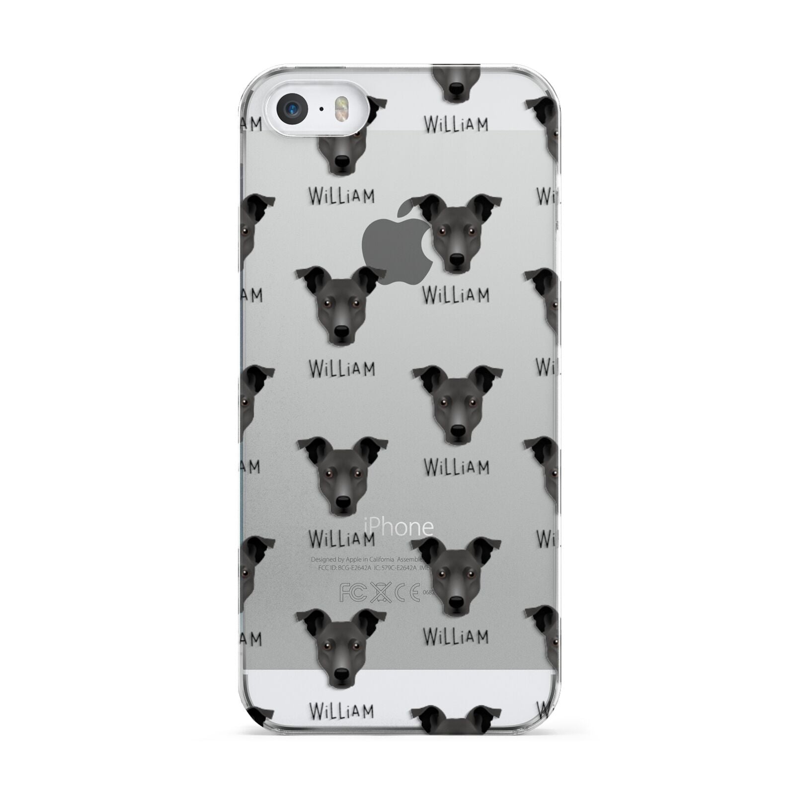 Staffy Jack Icon with Name Apple iPhone 5 Case