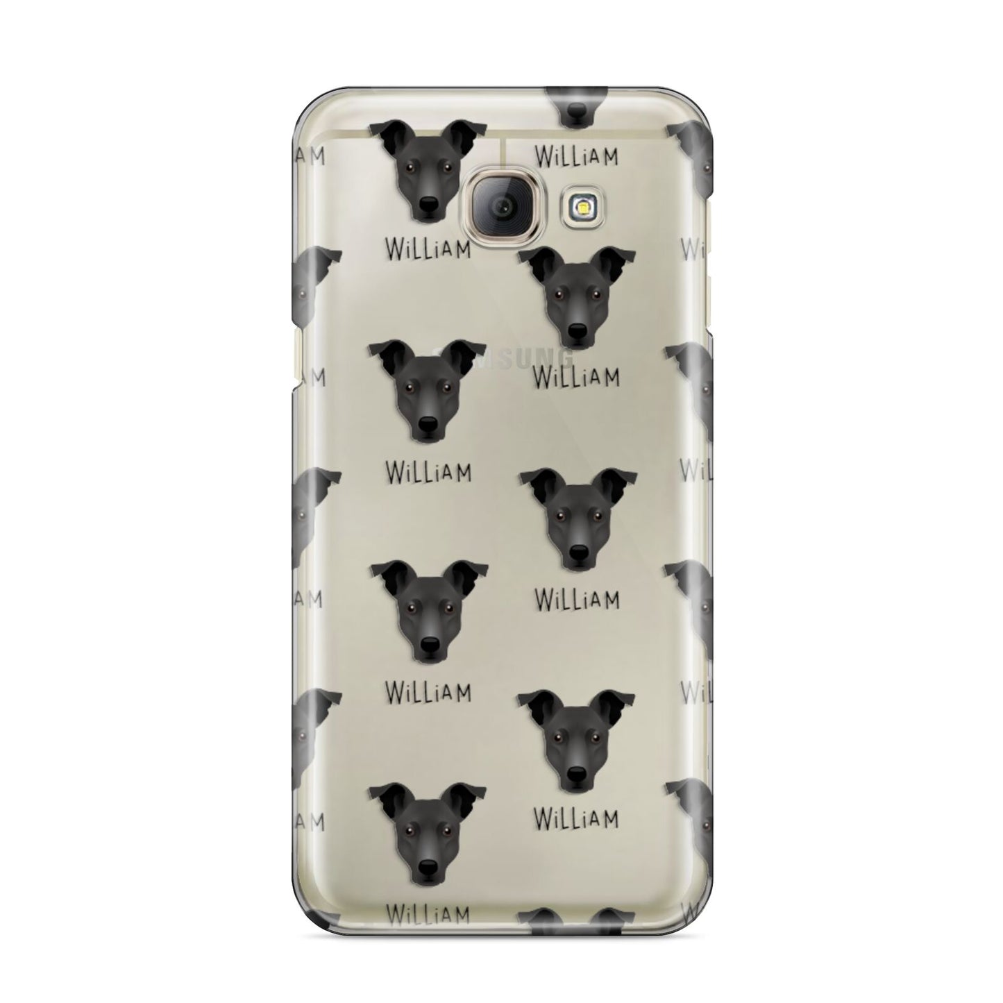 Staffy Jack Icon with Name Samsung Galaxy A8 2016 Case