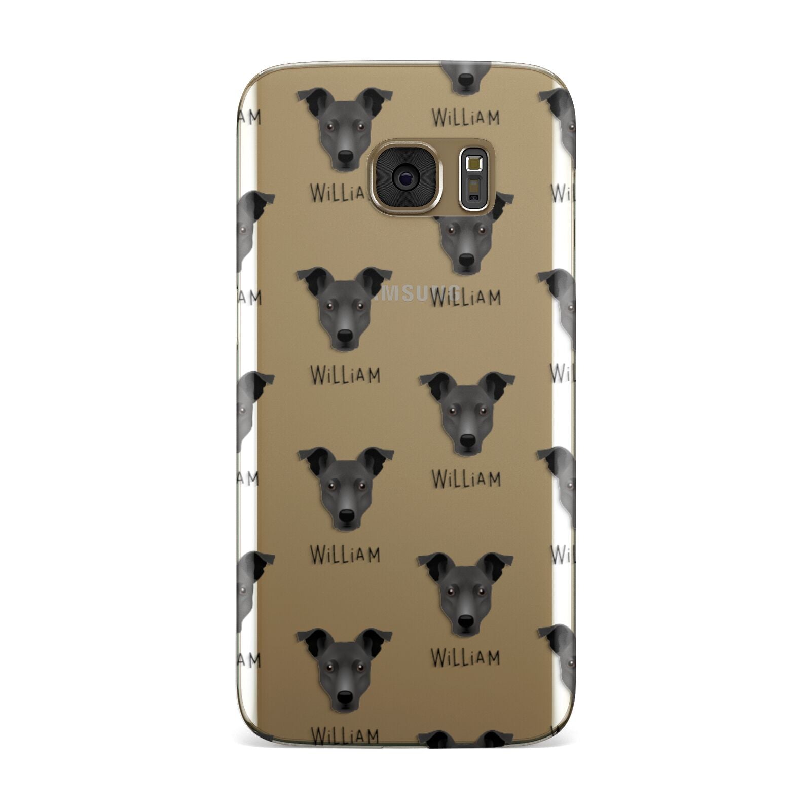 Staffy Jack Icon with Name Samsung Galaxy Case