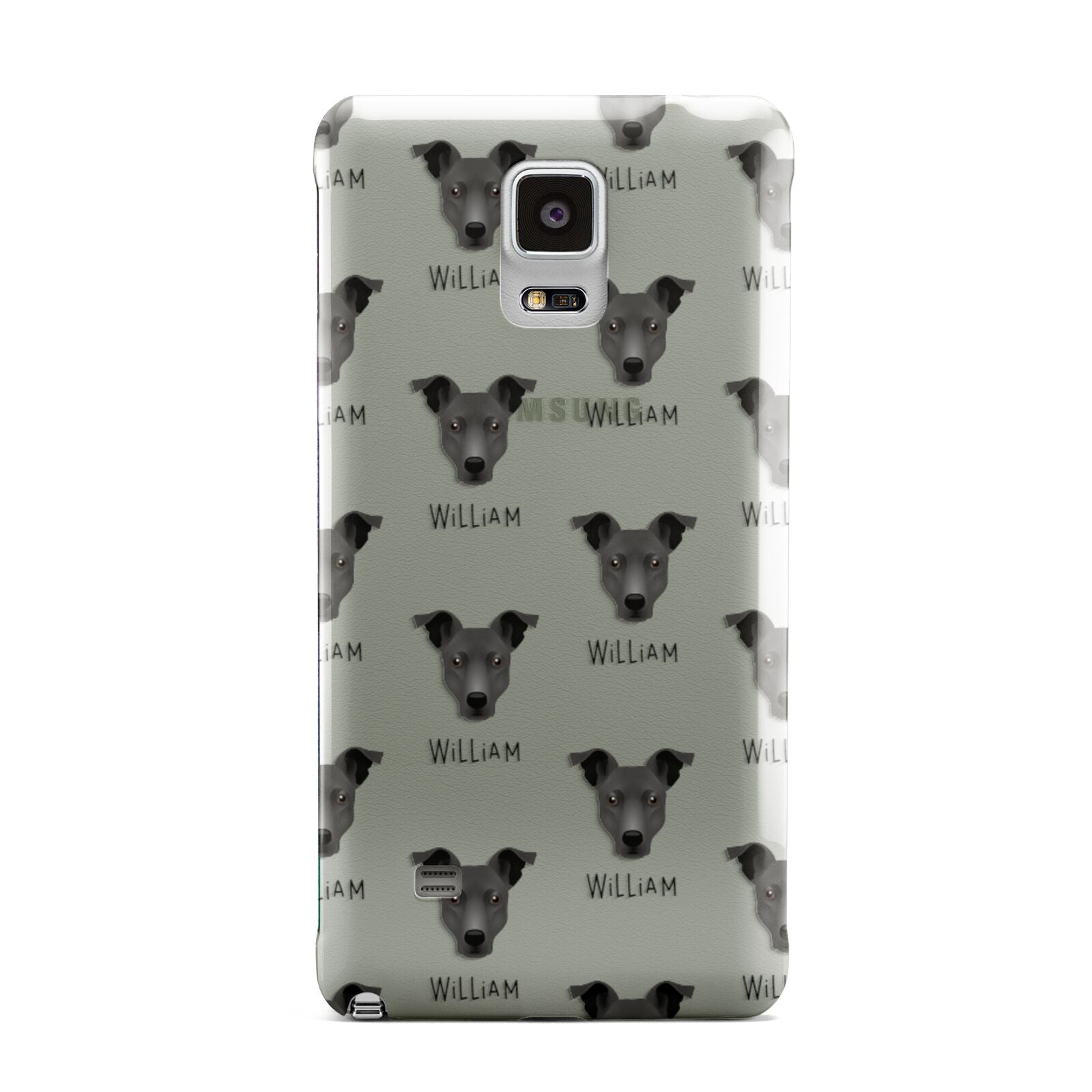 Staffy Jack Icon with Name Samsung Galaxy Note 4 Case