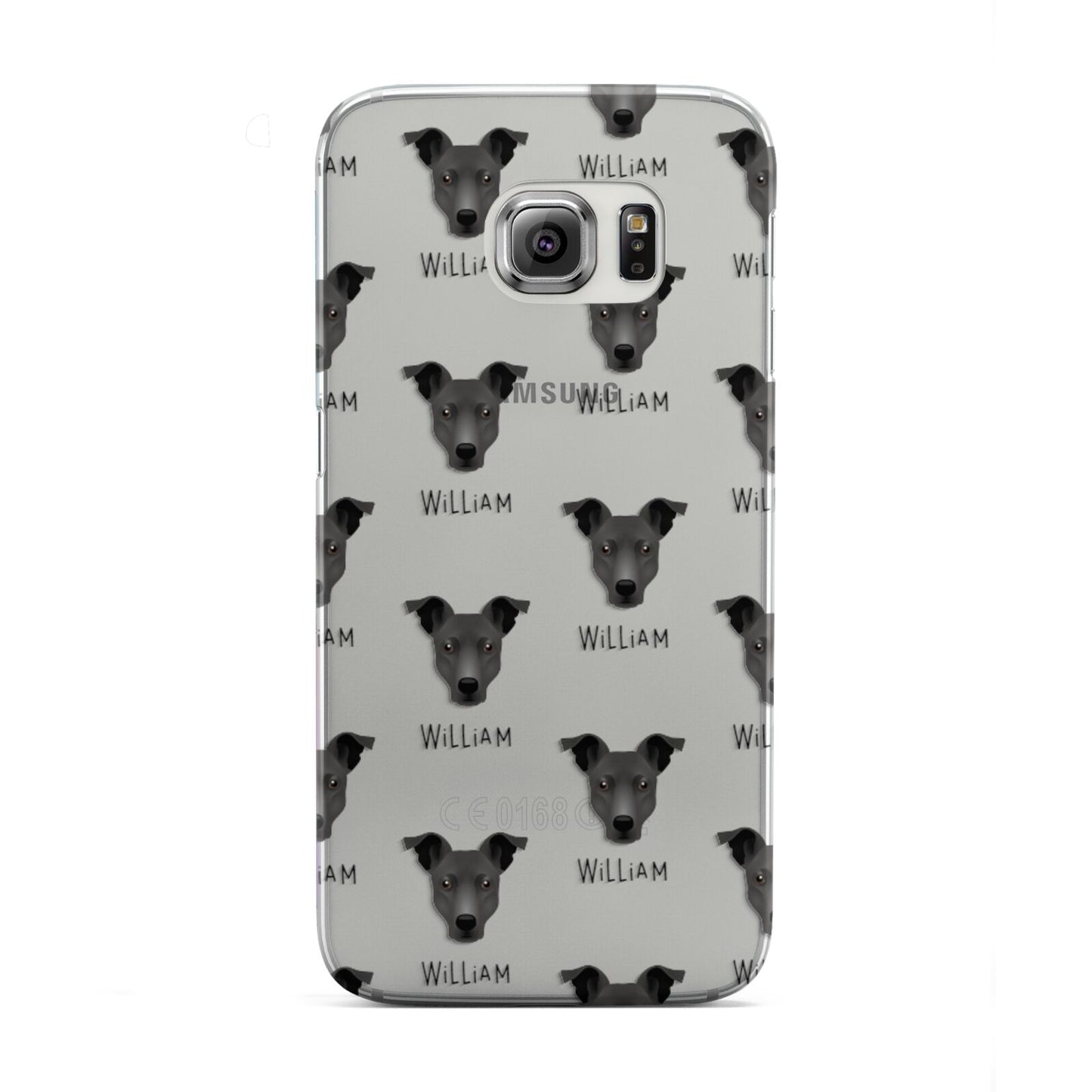 Staffy Jack Icon with Name Samsung Galaxy S6 Edge Case