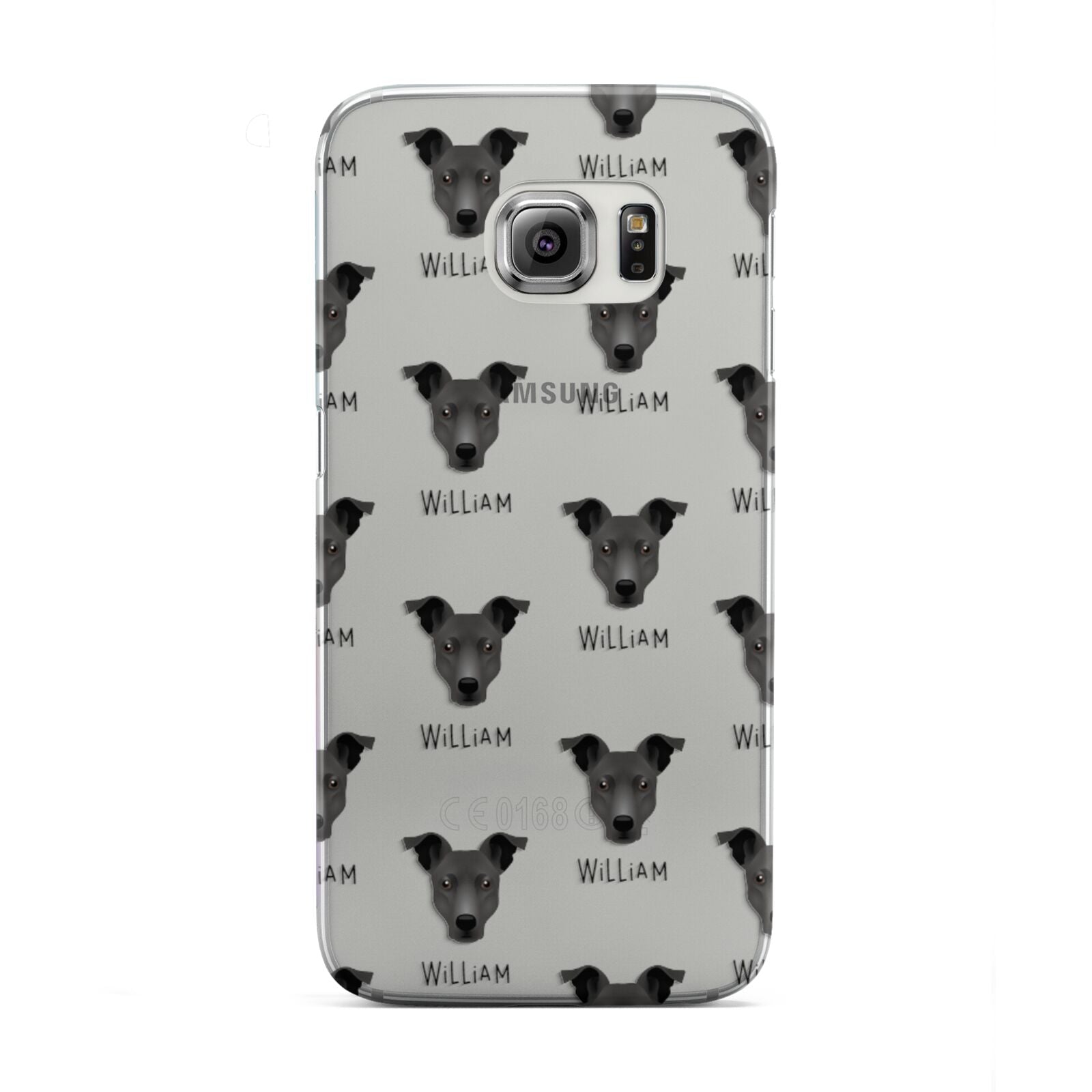 Staffy Jack Icon with Name Samsung Galaxy S6 Edge Case