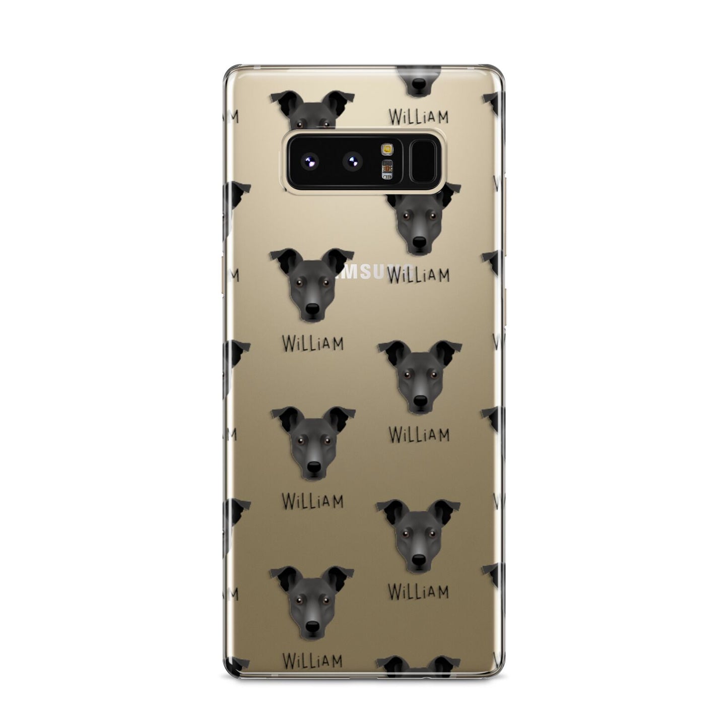 Staffy Jack Icon with Name Samsung Galaxy S8 Case