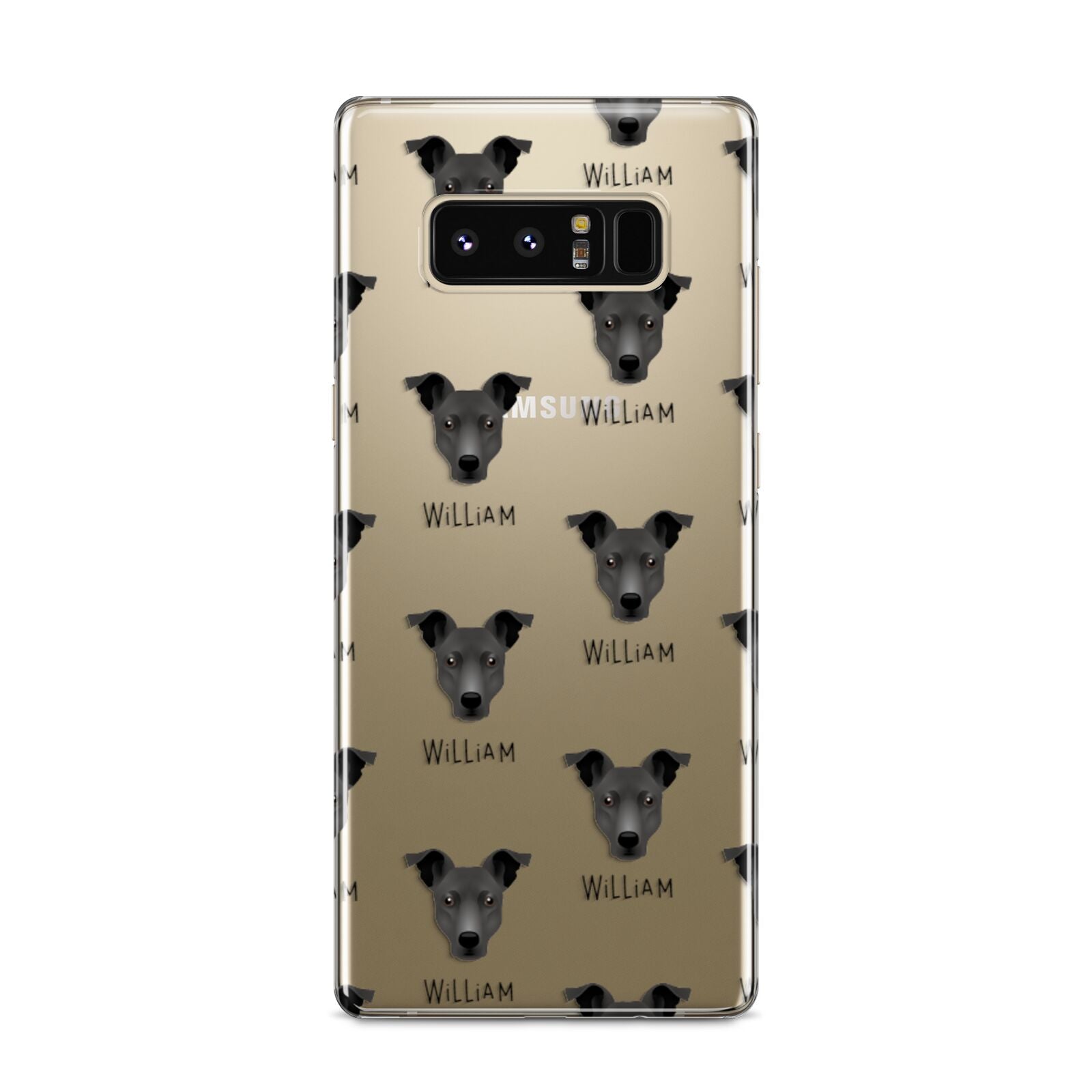 Staffy Jack Icon with Name Samsung Galaxy S8 Case