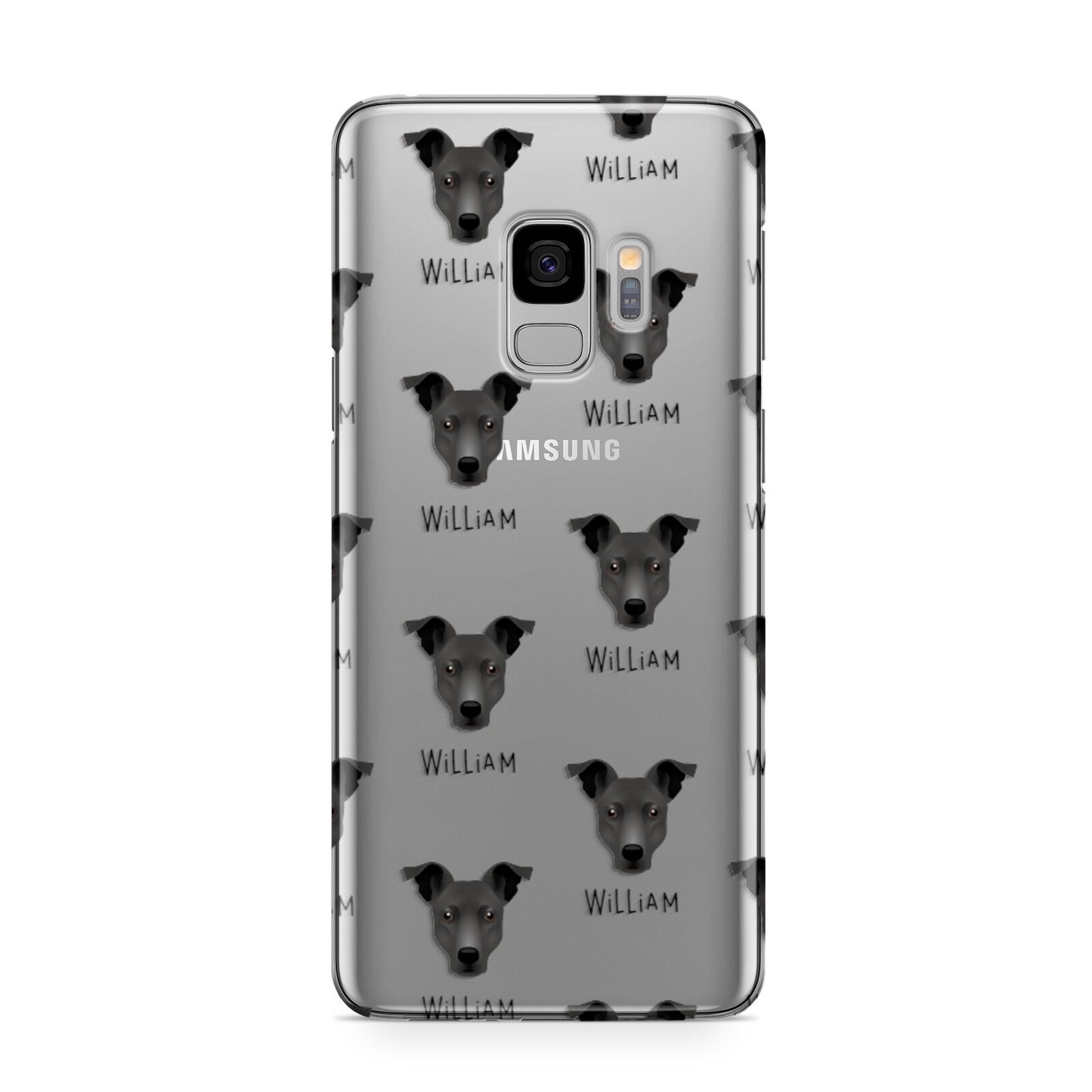 Staffy Jack Icon with Name Samsung Galaxy S9 Case