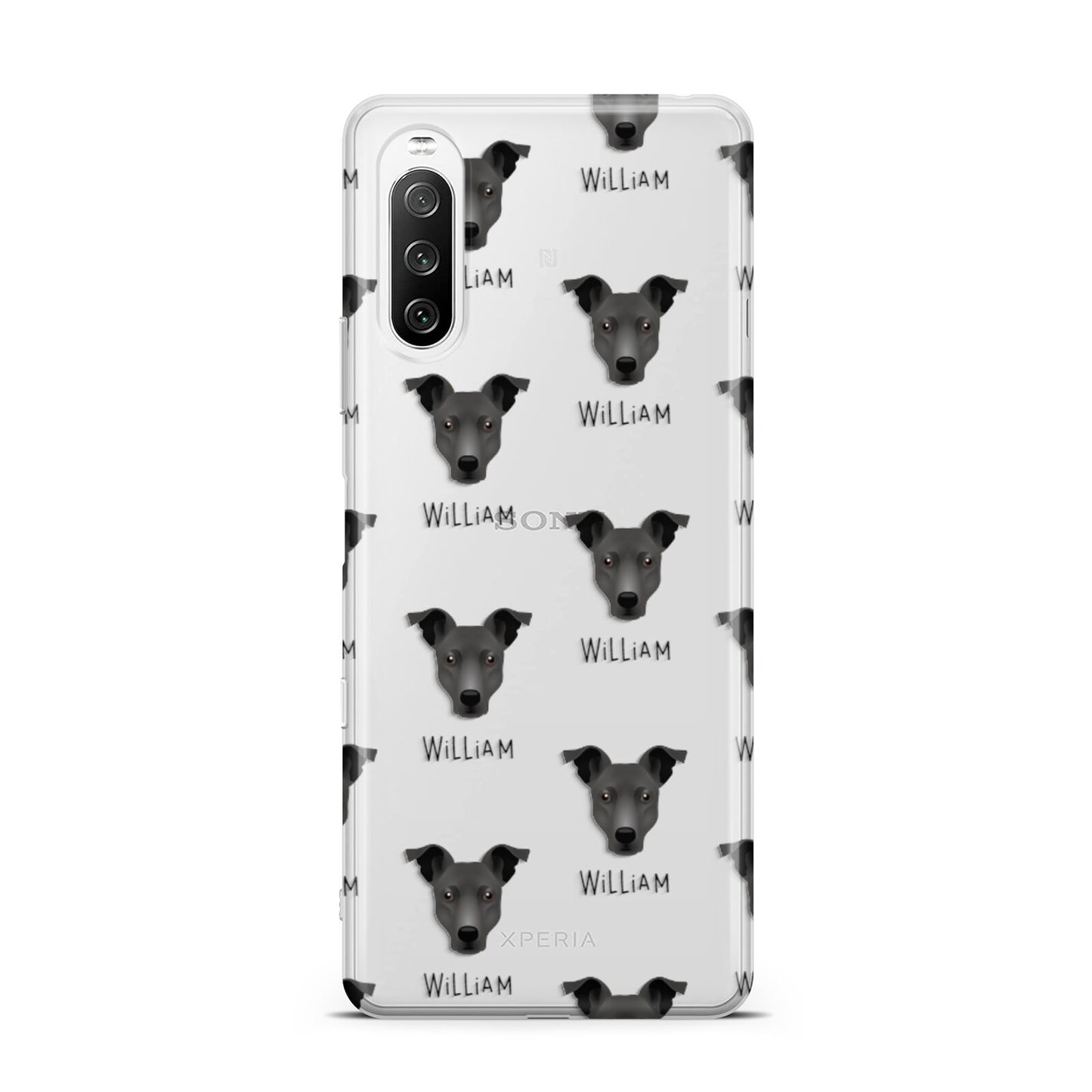 Staffy Jack Icon with Name Sony Xperia 10 III Case