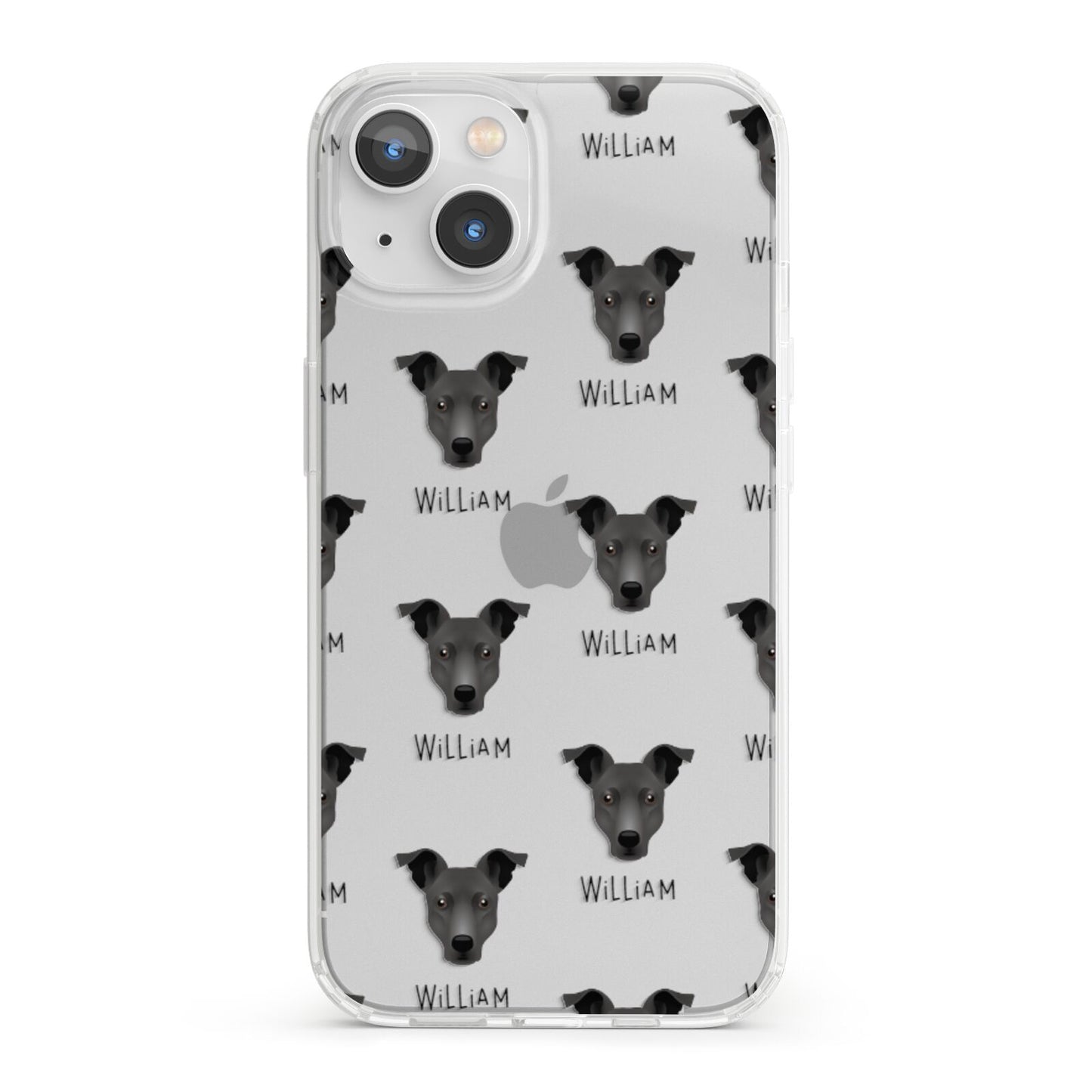 Staffy Jack Icon with Name iPhone 13 Clear Bumper Case