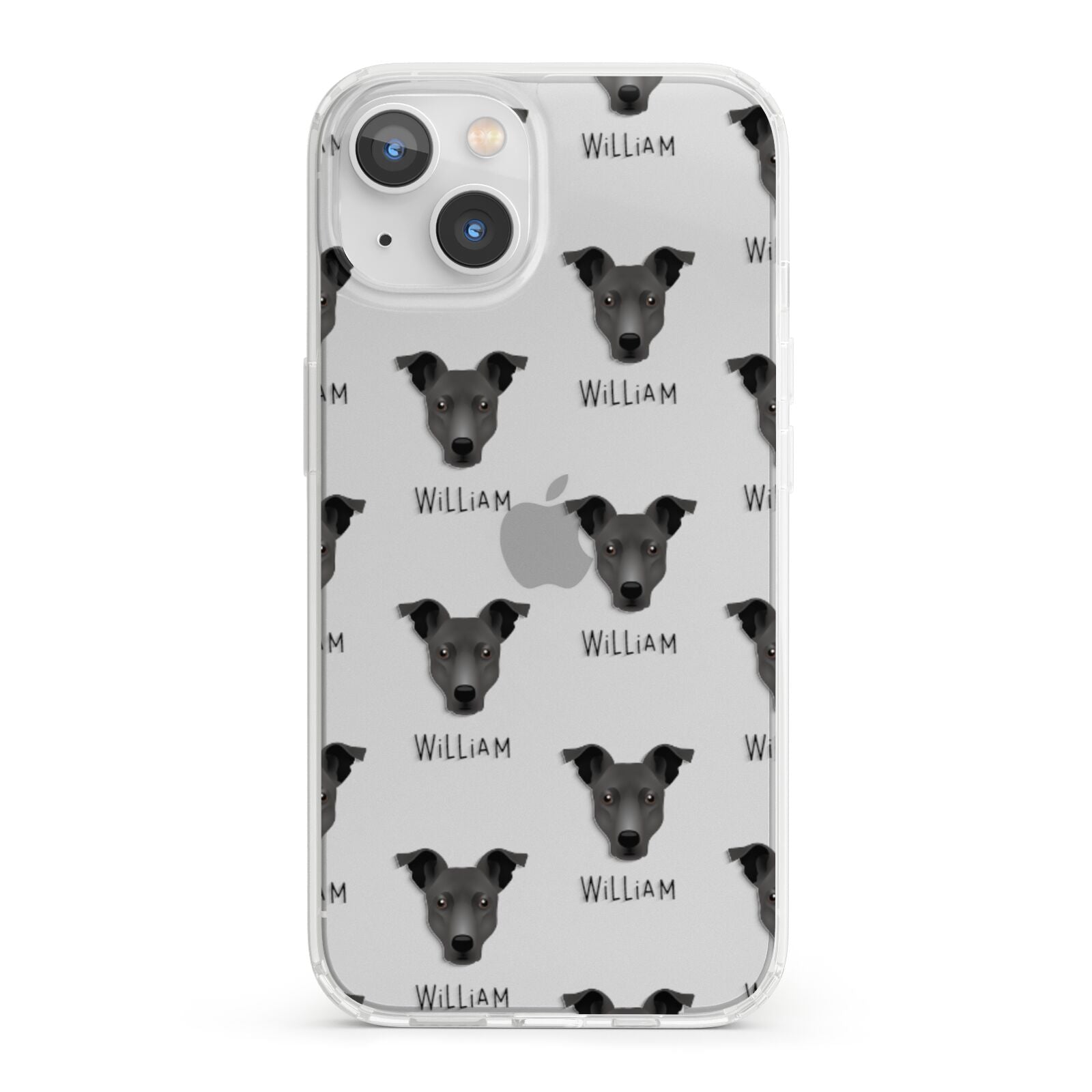 Staffy Jack Icon with Name iPhone 13 Clear Bumper Case