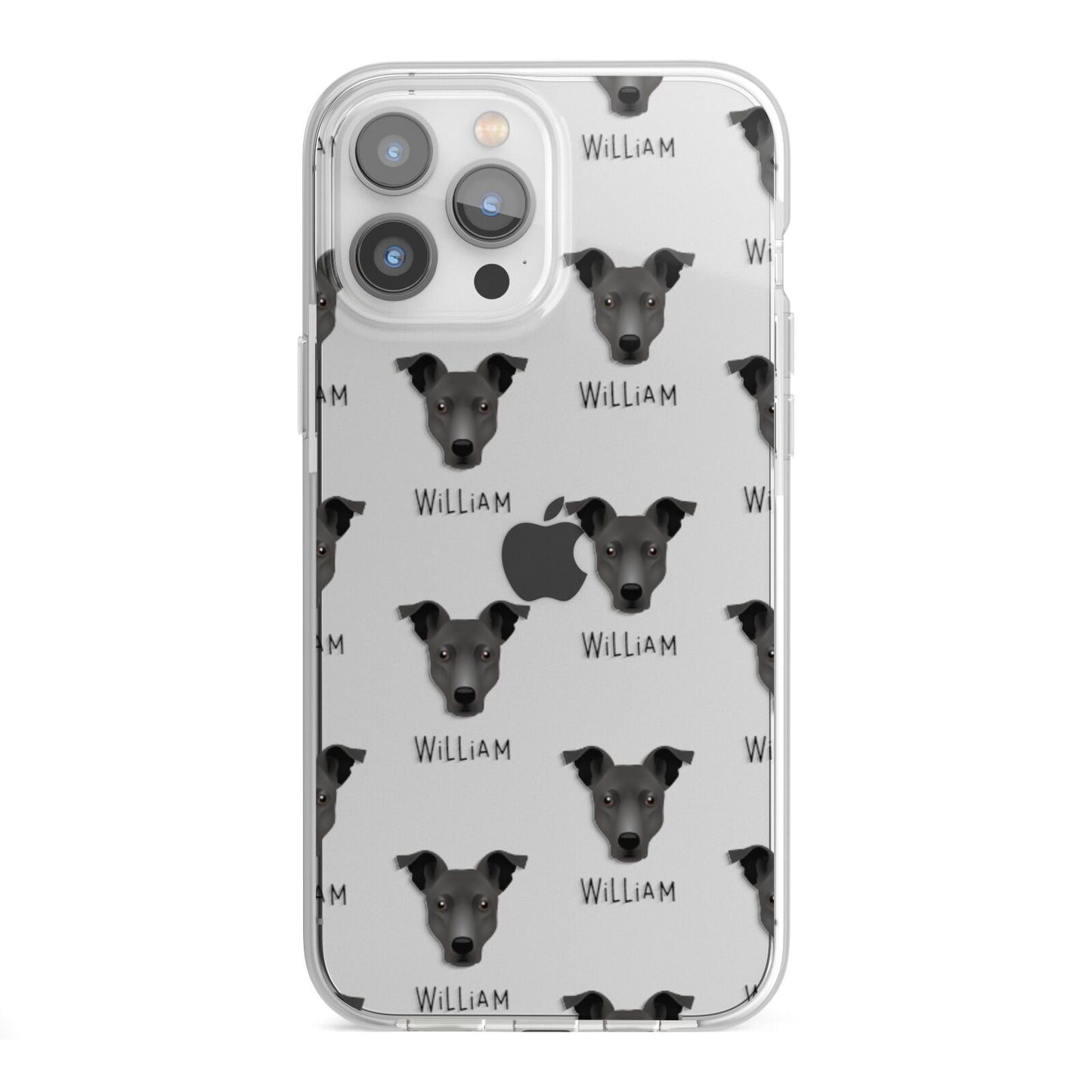 Staffy Jack Icon with Name iPhone 13 Pro Max TPU Impact Case with White Edges