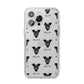 Staffy Jack Icon with Name iPhone 14 Pro Max Clear Tough Case Silver