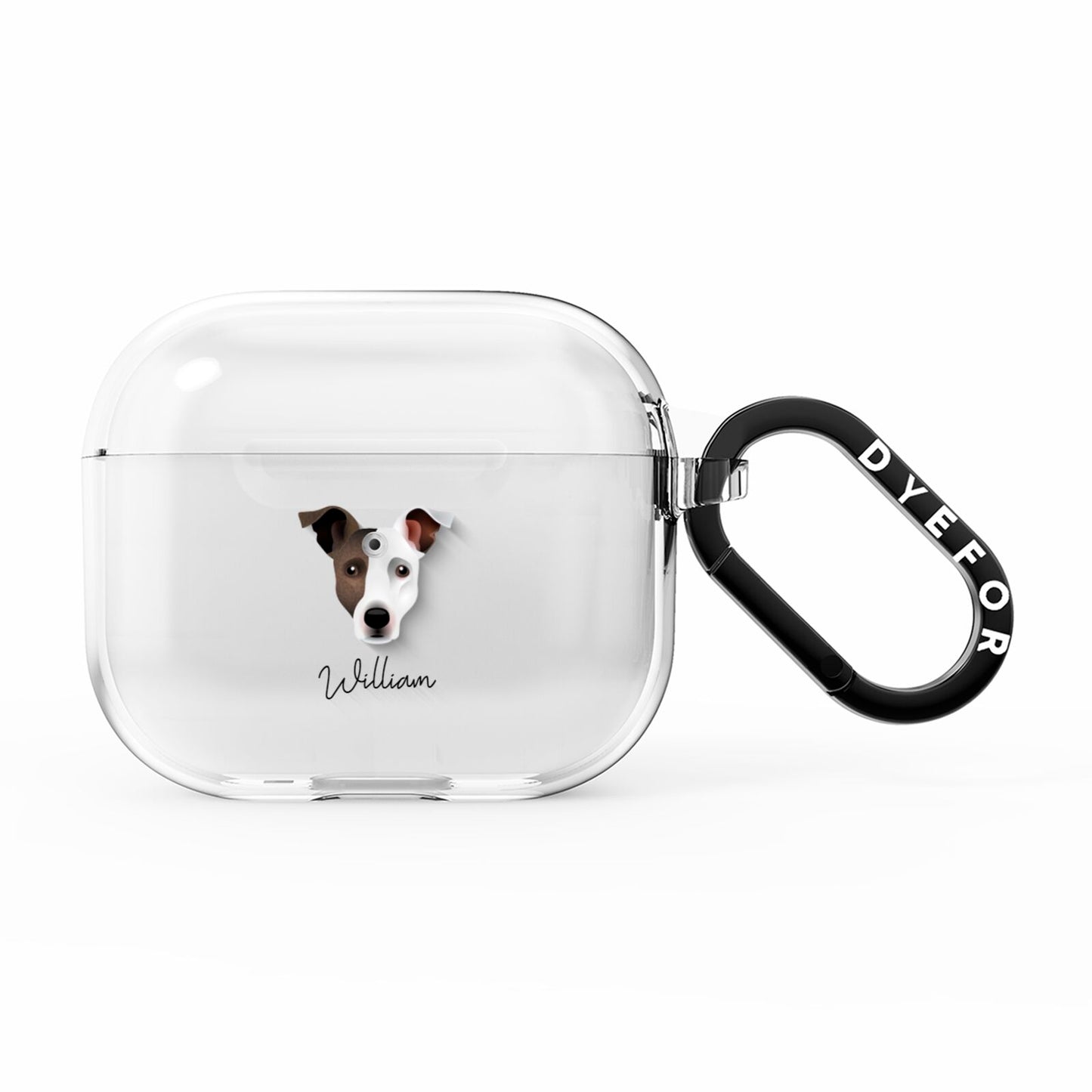 Staffy Jack Personalised AirPods Clear Case 3rd Gen
