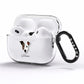 Staffy Jack Personalised AirPods Pro Clear Case Side Image
