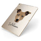 Staffy Jack Personalised Apple iPad Case on Gold iPad Side View