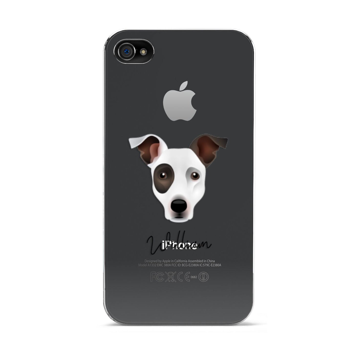 Staffy Jack Personalised Apple iPhone 4s Case