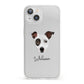 Staffy Jack Personalised iPhone 13 Clear Bumper Case