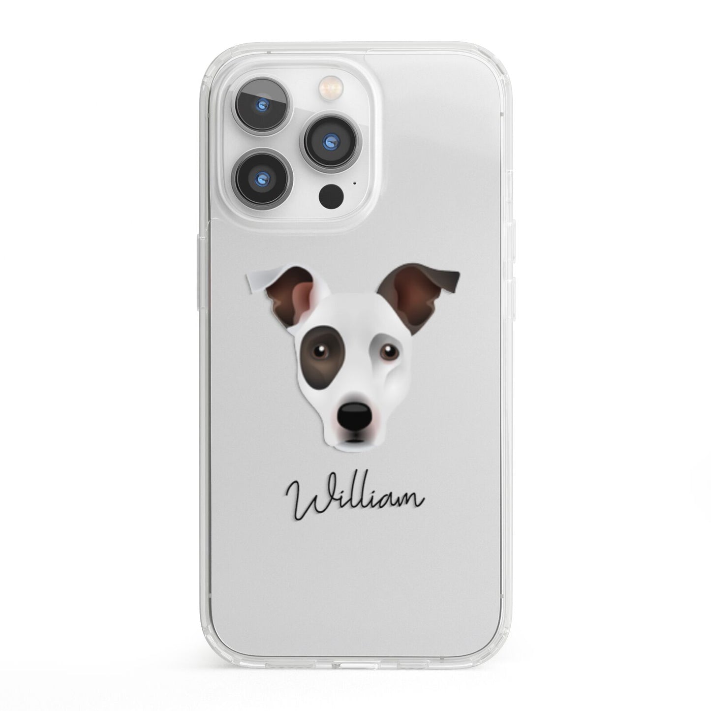 Staffy Jack Personalised iPhone 13 Pro Clear Bumper Case