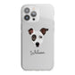 Staffy Jack Personalised iPhone 13 Pro Max TPU Impact Case with White Edges