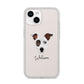 Staffy Jack Personalised iPhone 14 Clear Tough Case Starlight