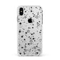 Star Apple iPhone Xs Max Impact Case White Edge on Silver Phone