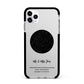 Star Map Apple iPhone 11 Pro Max in Silver with Black Impact Case