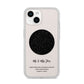 Star Map iPhone 14 Clear Tough Case Starlight