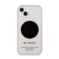 Star Map iPhone 14 Plus Clear Tough Case Starlight