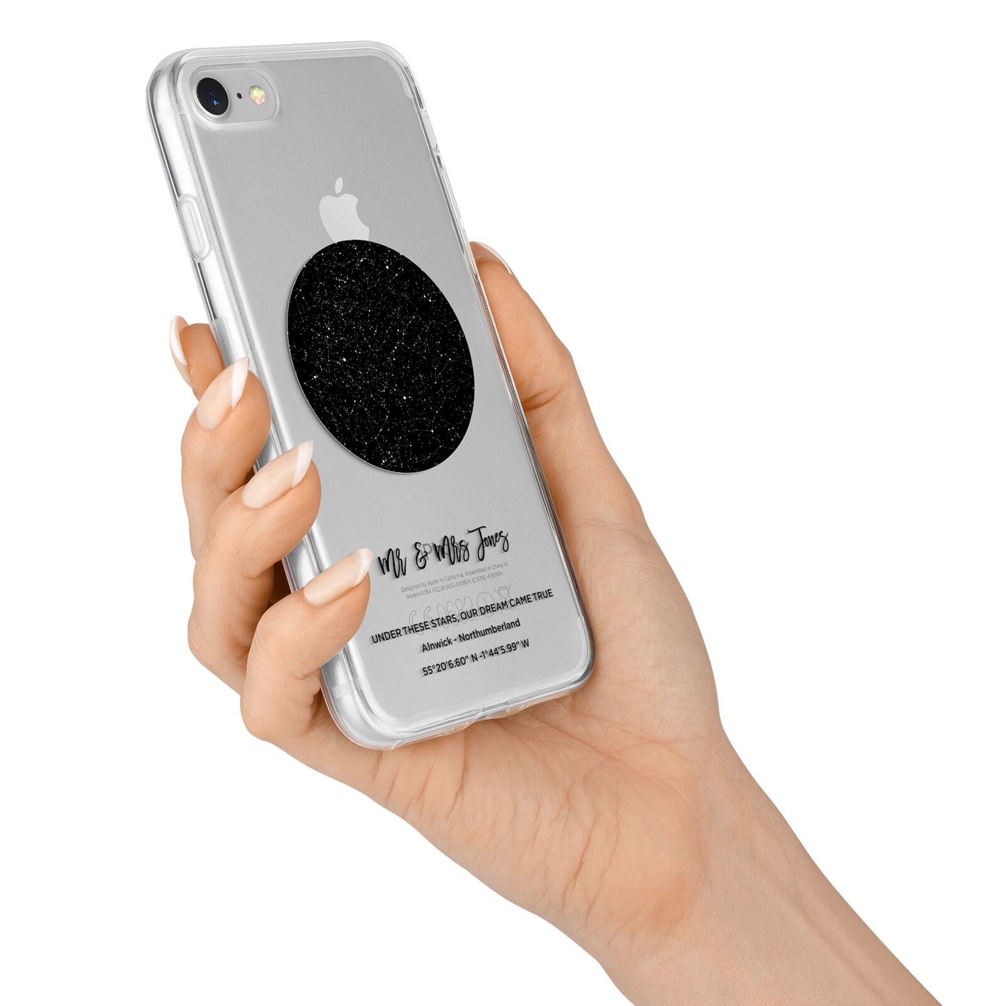 Star Map iPhone 7 Bumper Case on Silver iPhone Alternative Image