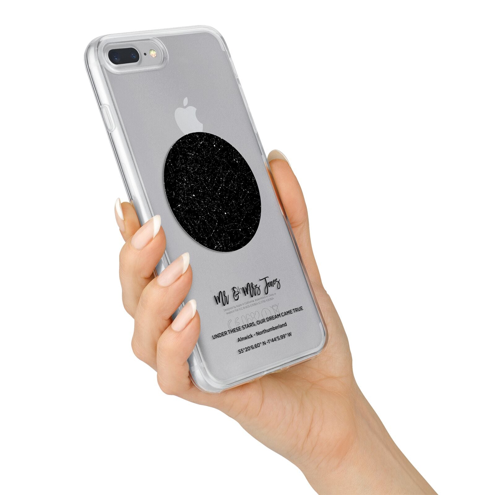 Star Map iPhone 7 Plus Bumper Case on Silver iPhone Alternative Image