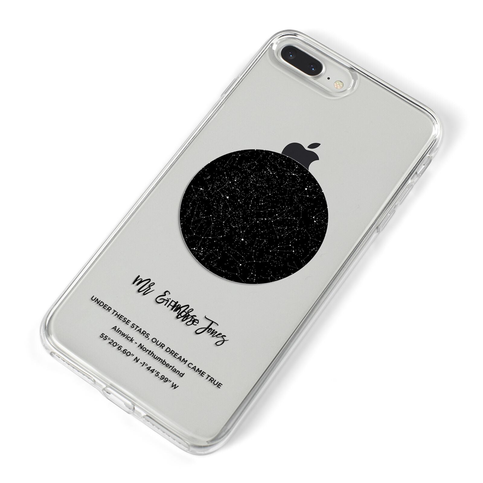 Star Map iPhone 8 Plus Bumper Case on Silver iPhone Alternative Image