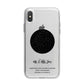 Star Map iPhone X Bumper Case on Silver iPhone Alternative Image 1