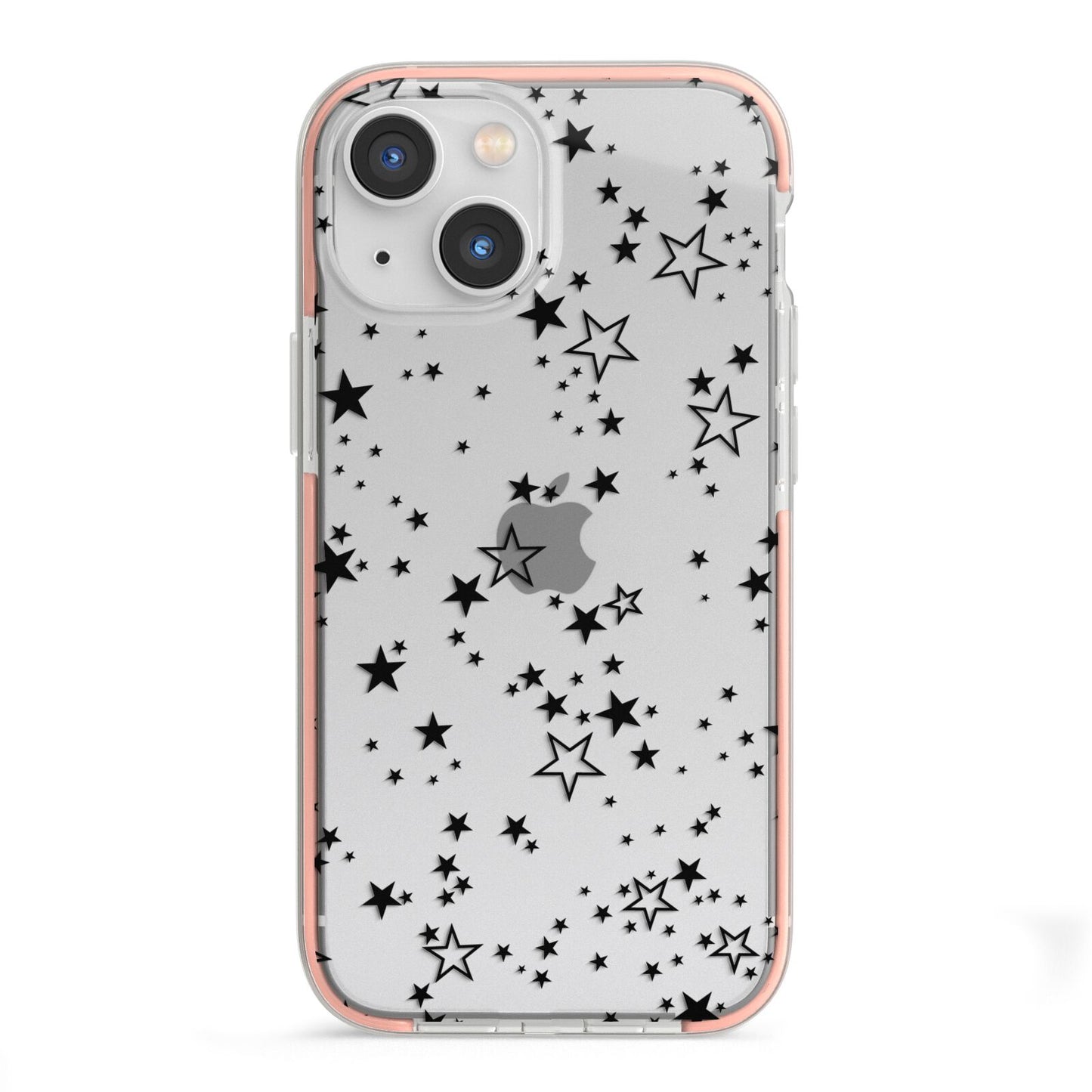 Star iPhone 13 Mini TPU Impact Case with Pink Edges