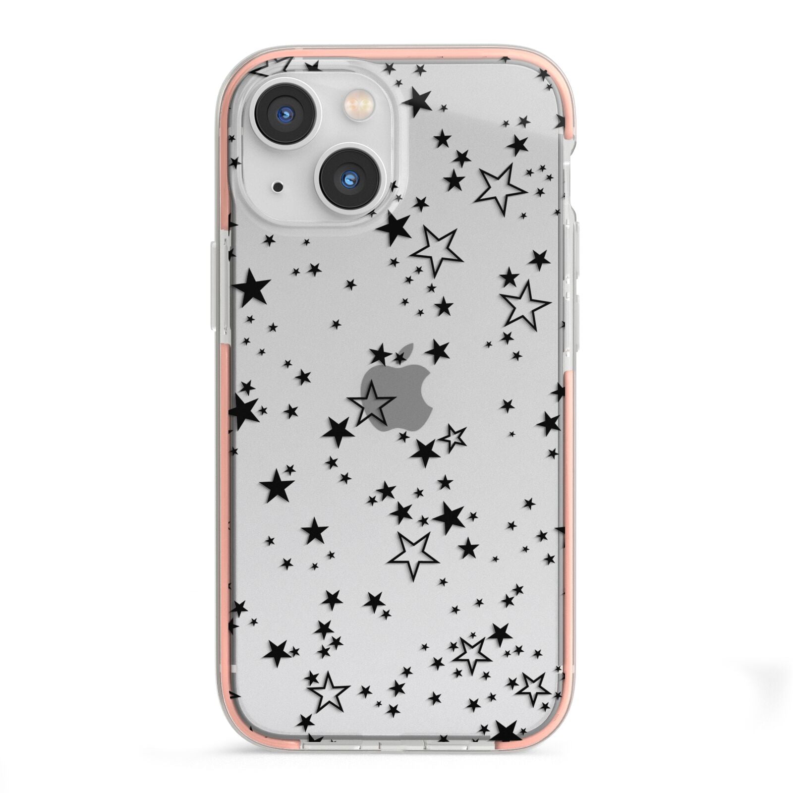 Star iPhone 13 Mini TPU Impact Case with Pink Edges