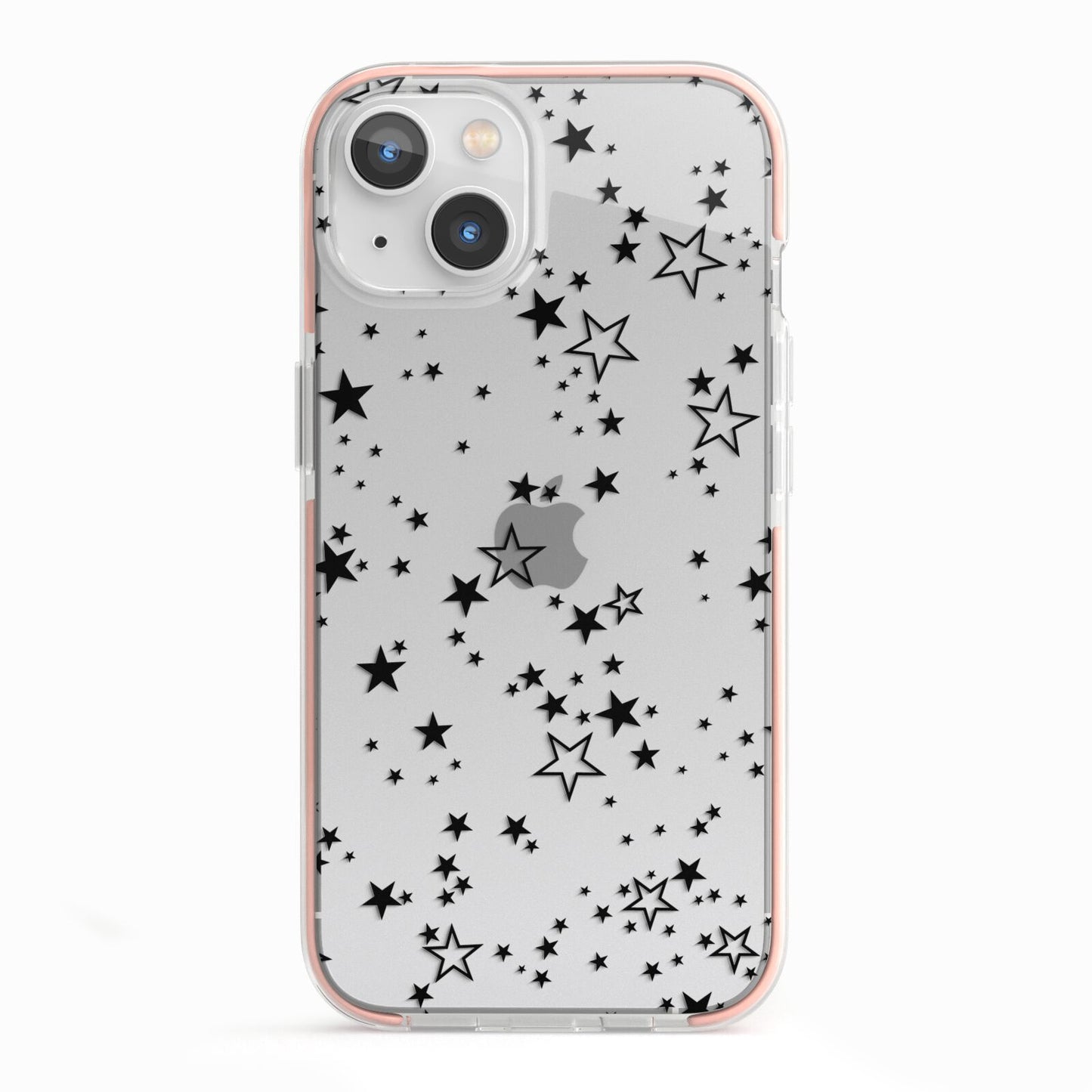 Star iPhone 13 TPU Impact Case with Pink Edges
