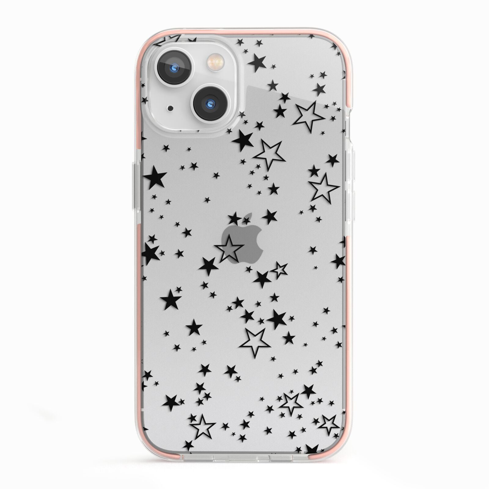 Star iPhone 13 TPU Impact Case with Pink Edges