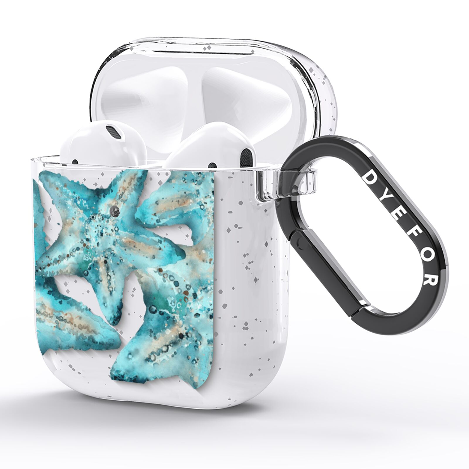 Starfish AirPods Glitter Case Side Image